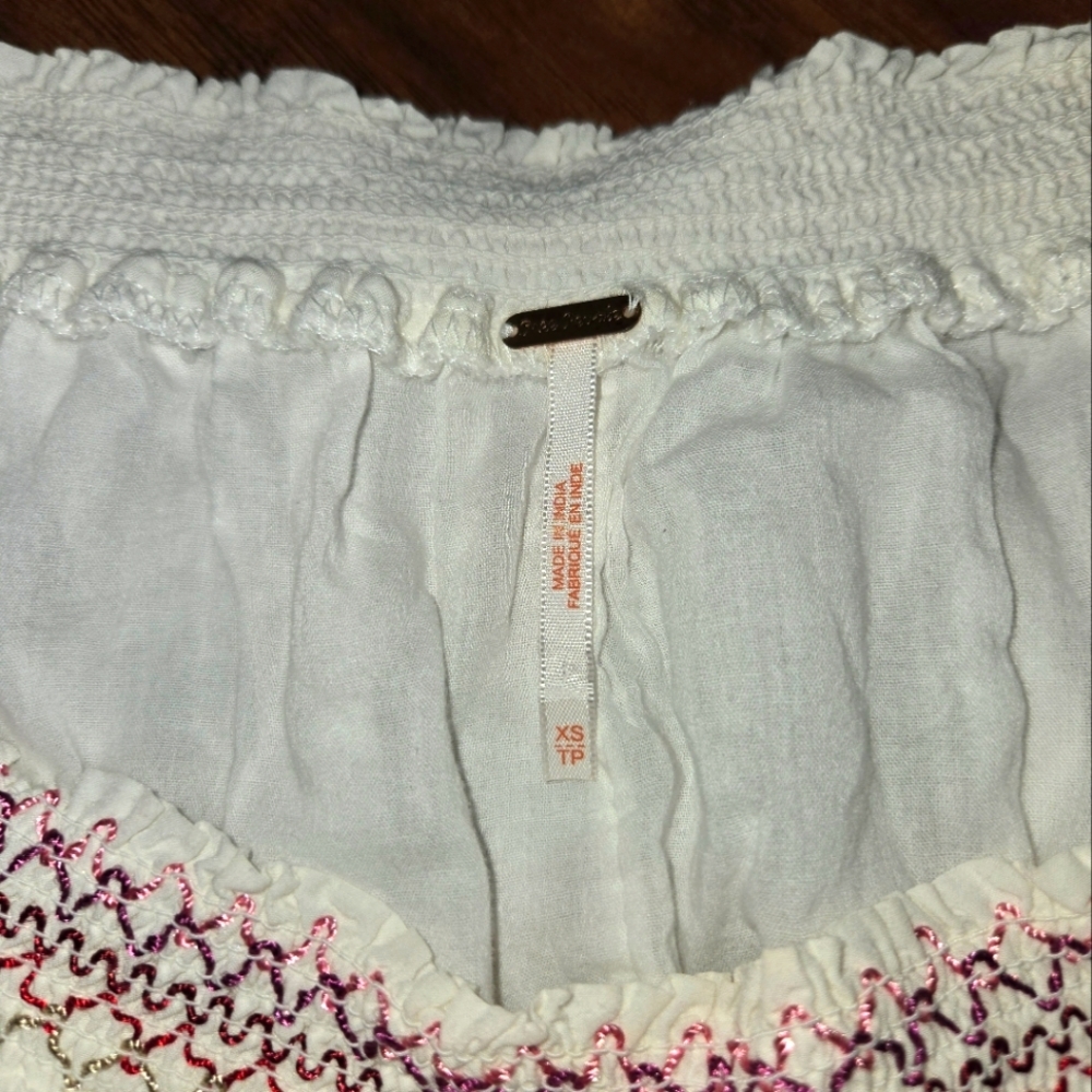 Free People Sunbeams White Embroidered Minidress - Picture 5 of 9
